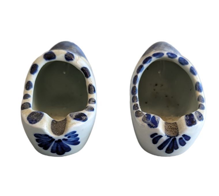 Vintage Daft Blue Clogs Ashtrays