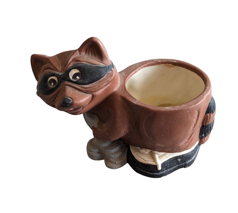 Raccoon Flower Pot