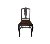 Chair with Brown Velvet Seat