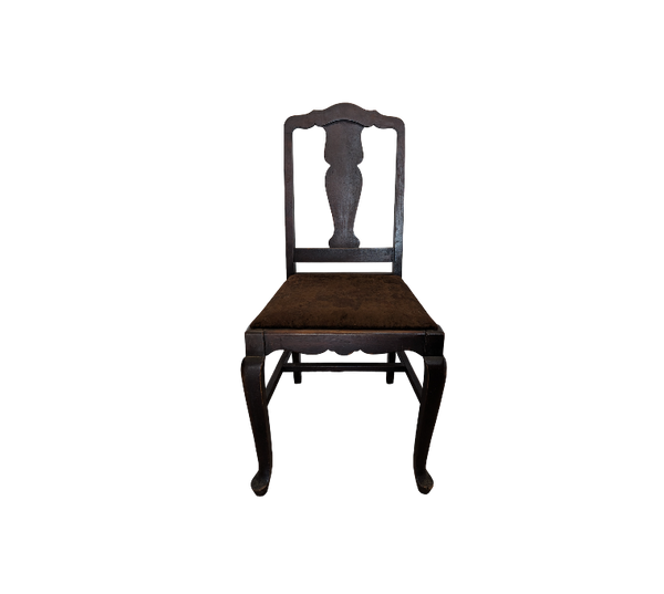 Chair with Brown Velvet Seat