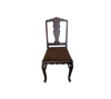 Chair with Brown Velvet Seat