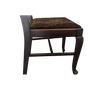 Chair with Brown Velvet Seat