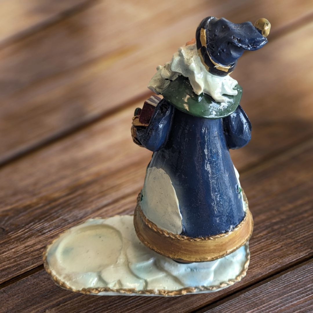 Blue Santa Figure