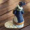 Blue Santa Figure