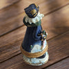 Blue Santa Figure