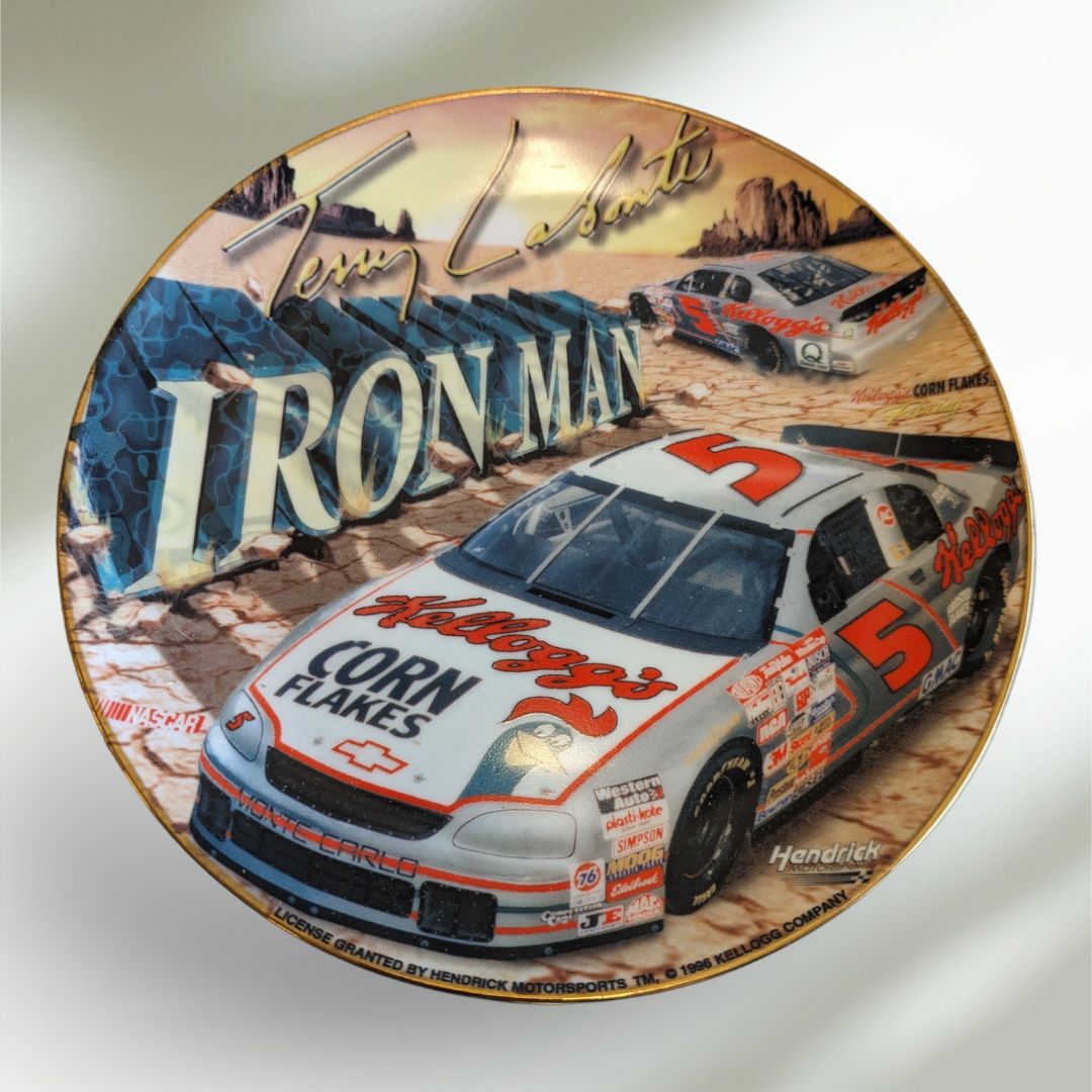 1996 Terry Labonti Collector HUNTER Plate Trimmed in 22K Gold