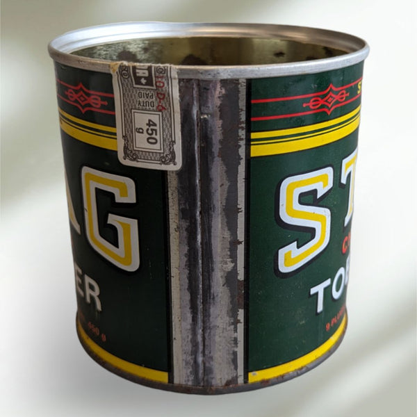 stag tobacco tin Antique Tin- Pocket Can - Short Version Vintage Velvet Tobacco Tin