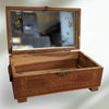 Vintage Cedar Storage Box Carved