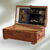 Vintage Cedar Storage Box Carved