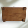 Vintage Cedar Storage Box Carved