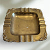 Vintage Solid Brass Square Ashtray