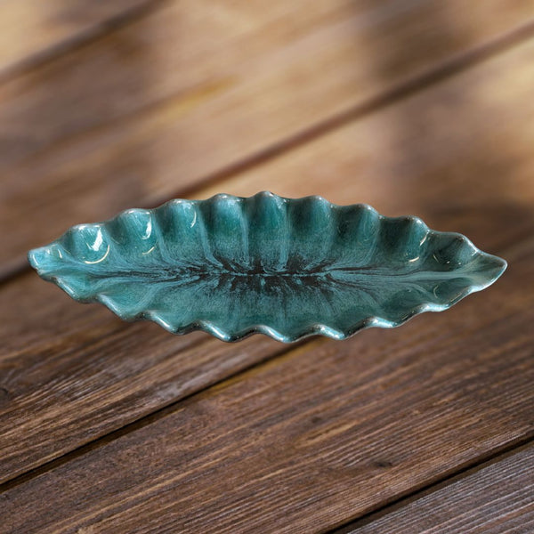 Blue Mountain Pottery - Leaf Shaped Fruit Plate