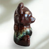 Blue Mountain Pottery - Beautiful Drip Glaze Pottery Teddy Bear