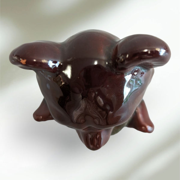 Blue Mountain Pottery - Beautiful Drip Glaze Pottery Teddy Bear