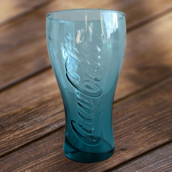 Coca Cola Blue Glass Tumbler