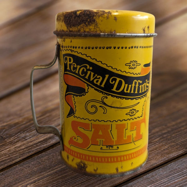 Vintage Percival Duffin's Salt Tin Shaker