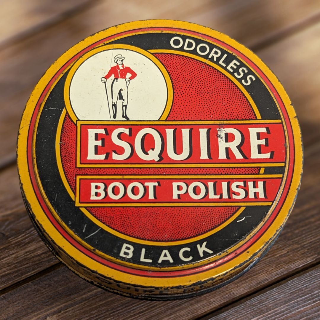3 Vintage Esquire Boot Polish Tins