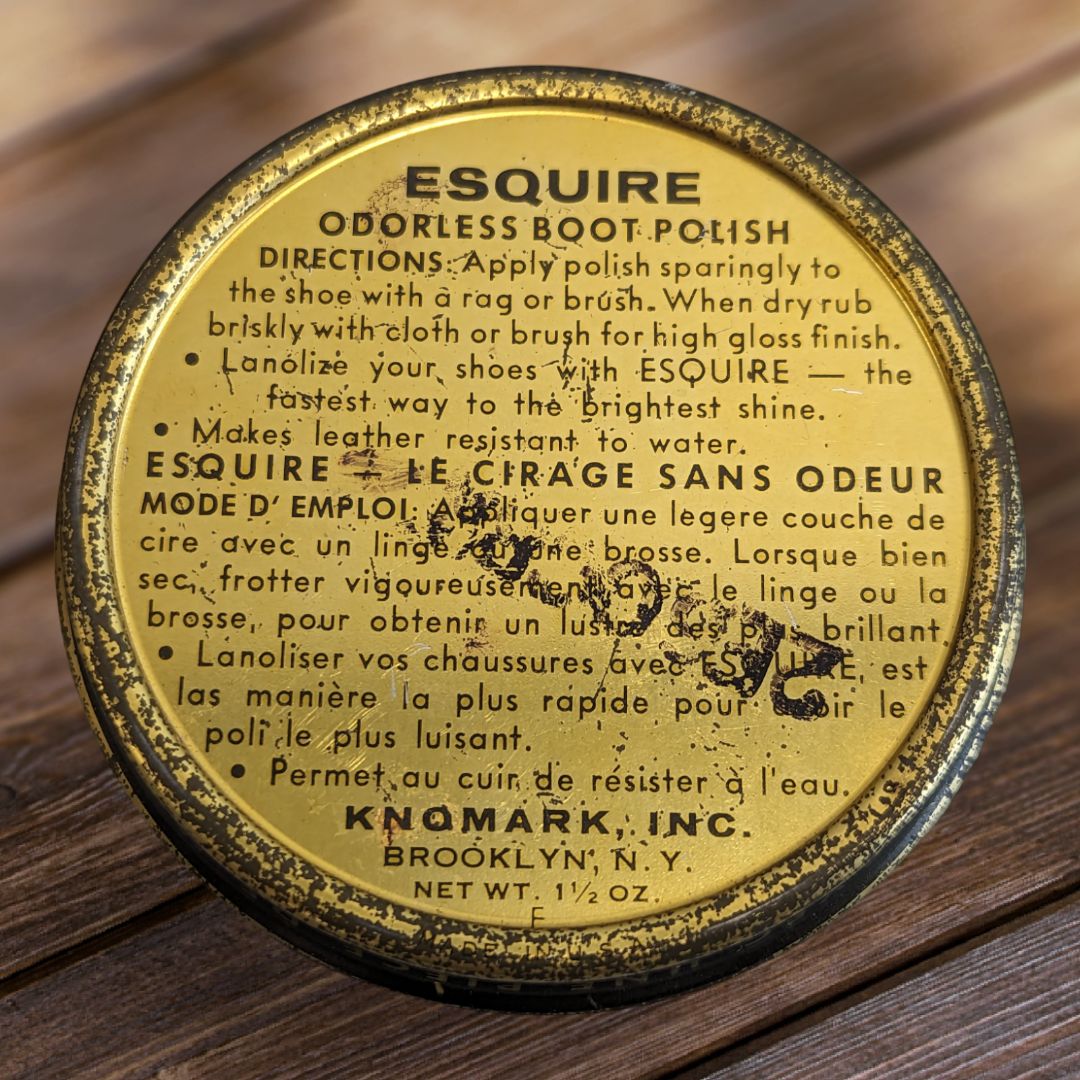 3 Vintage Esquire Boot Polish Tins