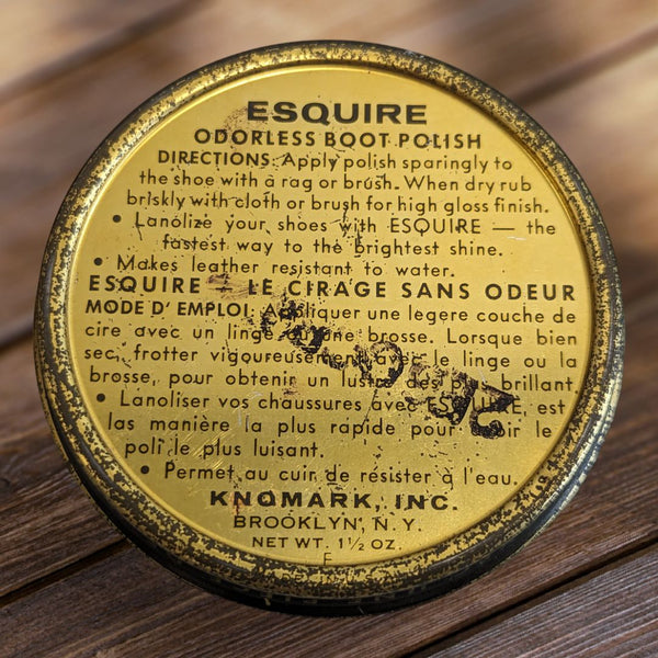 3 Vintage Esquire Boot Polish Tins