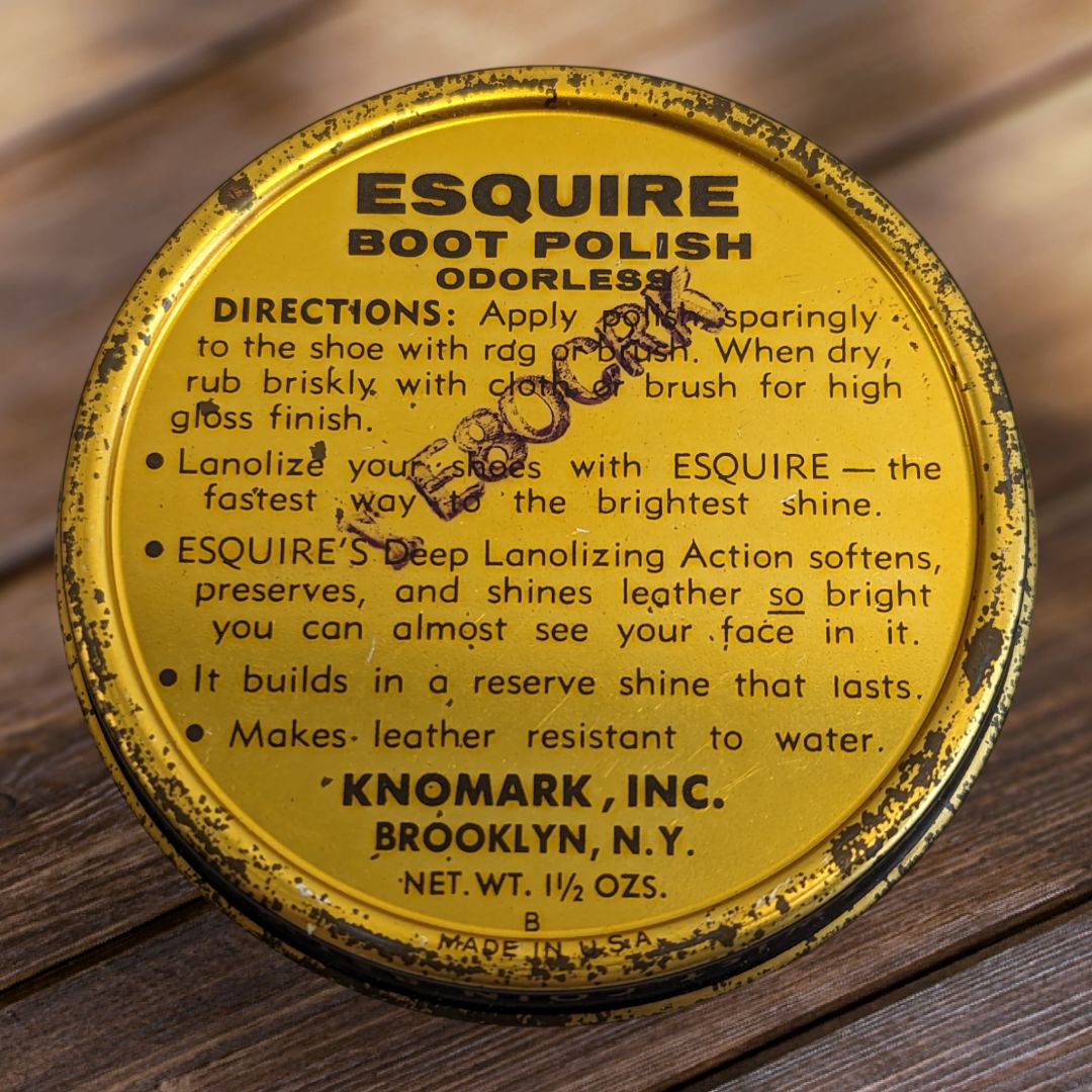 3 Vintage Esquire Boot Polish Tins