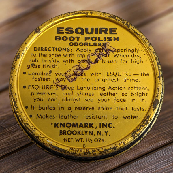 3 Vintage Esquire Boot Polish Tins