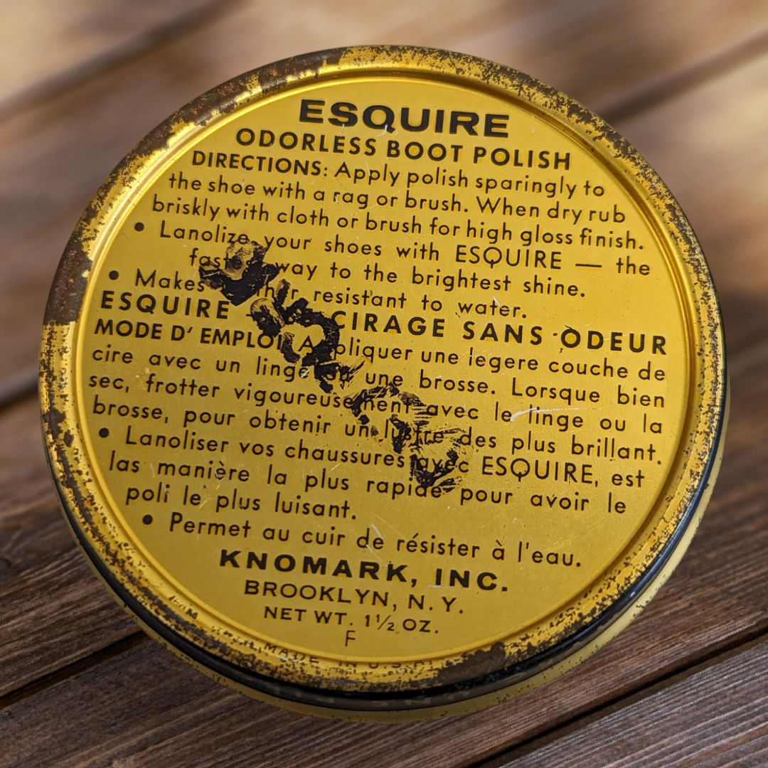 3 Vintage Esquire Boot Polish Tins