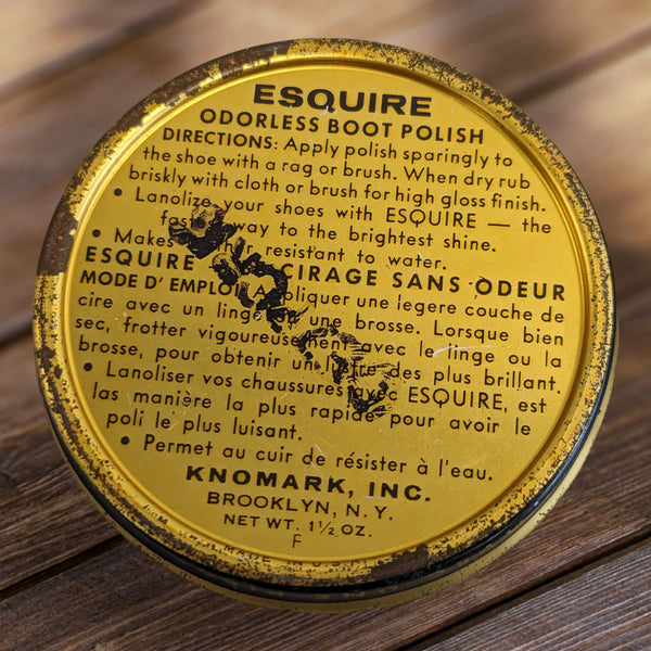 3 Vintage Esquire Boot Polish Tins