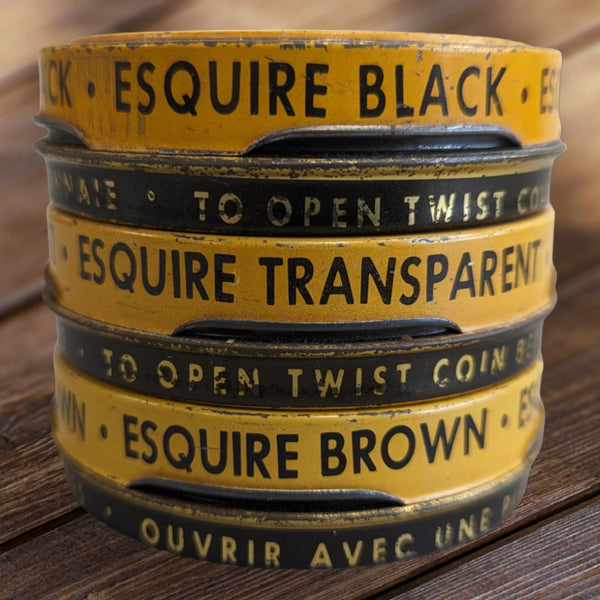 3 Vintage Esquire Boot Polish Tins