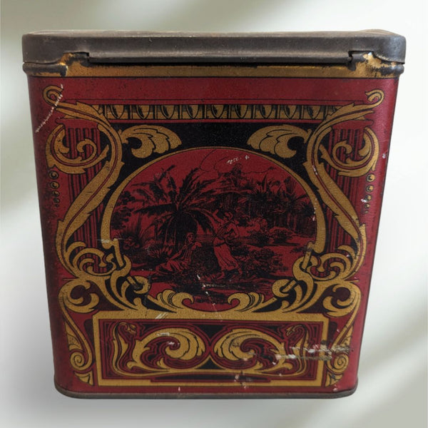 Vintage Decorative Nouveau & Scenic Early Tea Tin