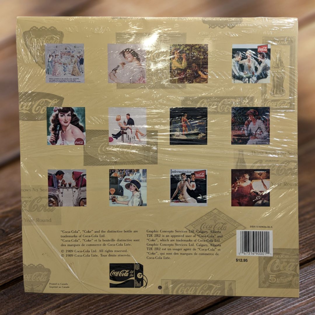 Coca Cola Calendar 1990 Sealed