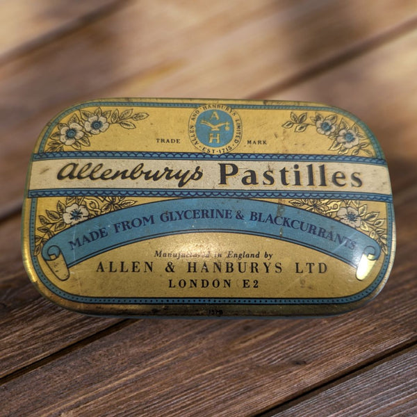 Vintage Tin Container of ALLENBURYS PASTILLES 1960s