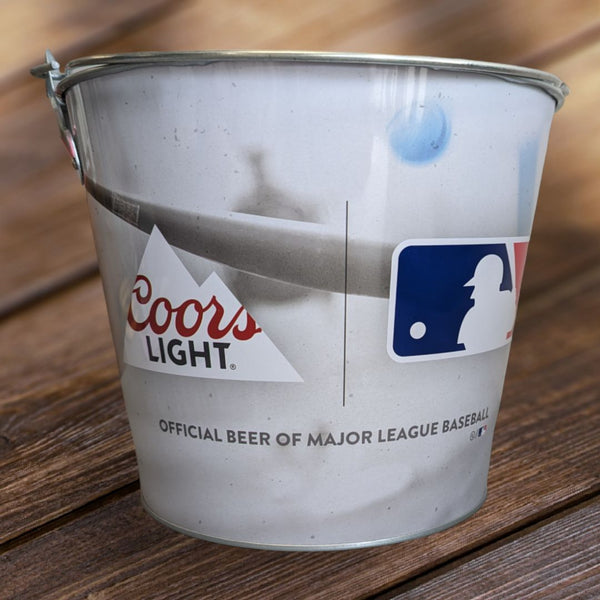 Coors Light BASEBALL Tin Ice Bucket