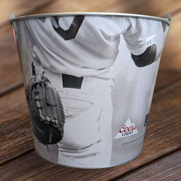 Coors Light BASEBALL Tin Ice Bucket