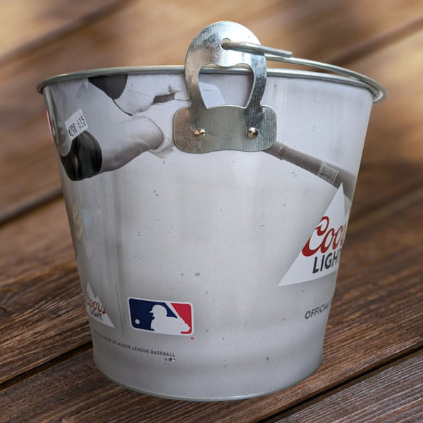 Coors Light BASEBALL Tin Ice Bucket