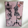 Retro Signs Vintage Wall Art Mannequin and Chandelier