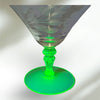 Uranium Glass Etched Glassware
