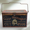 Vintage George Washington Cut Plug Tobacco Tin