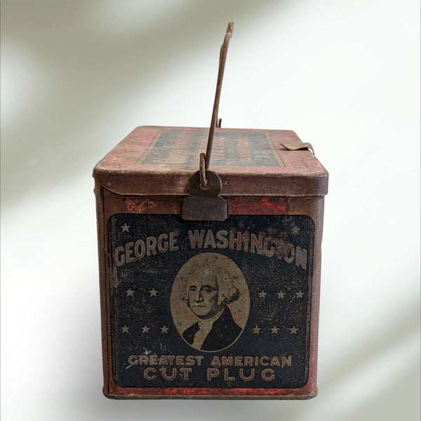 Vintage George Washington Cut Plug Tobacco Tin