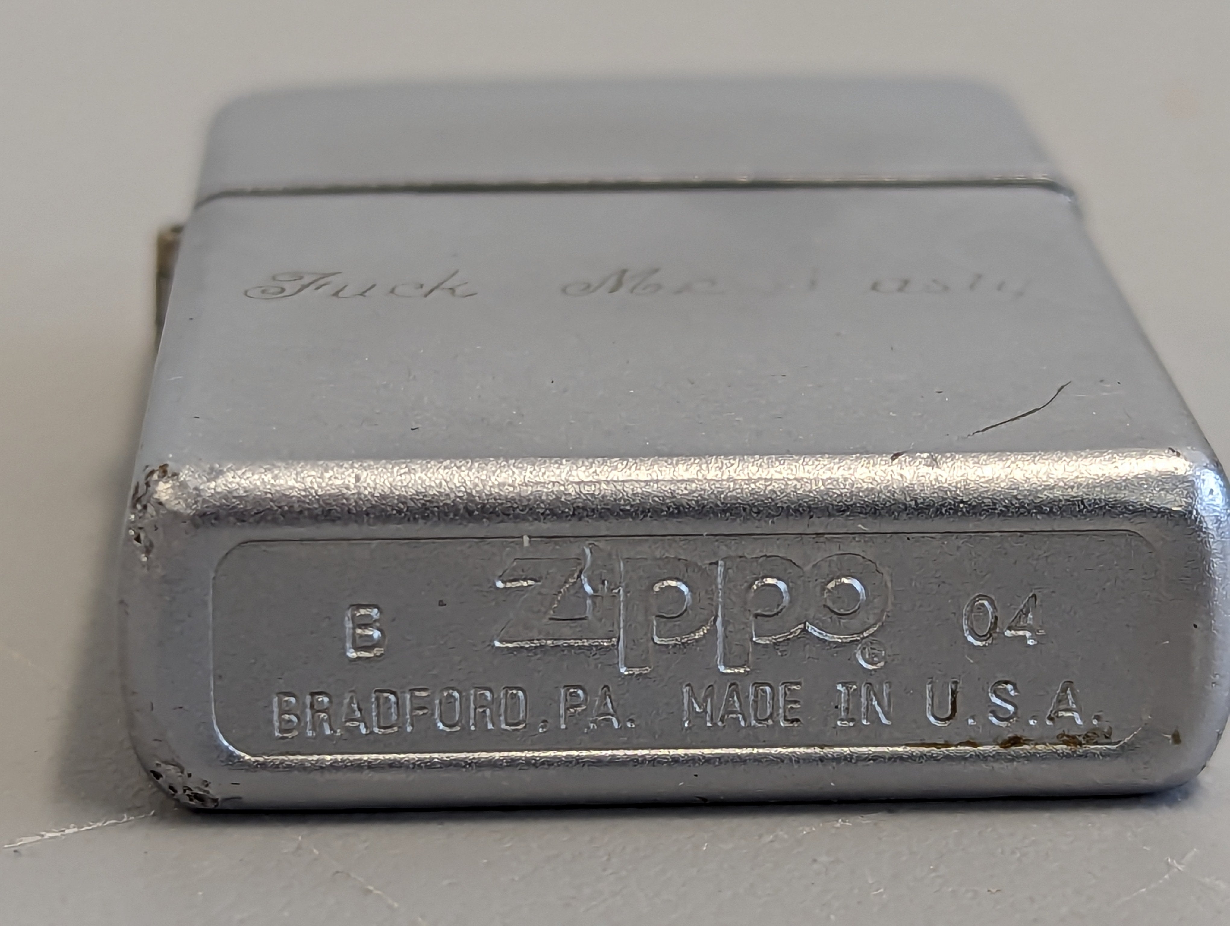 Vintage Zippo Lighter B-04 Engraved