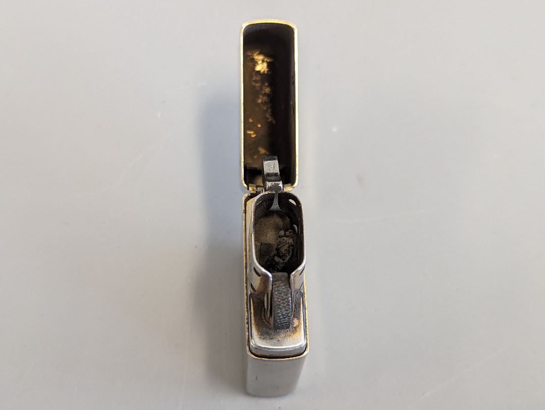 Vintage Zippo Lighter F-X  Brass Engraved
