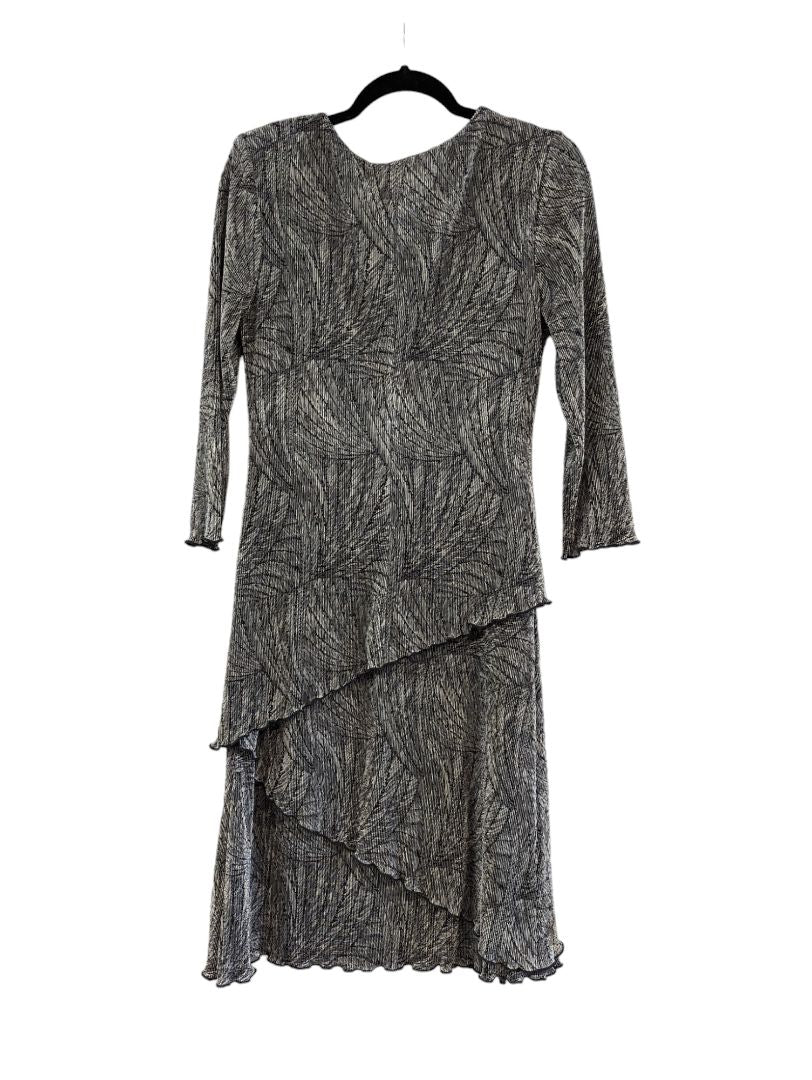 Connected Dress Maxi Long Black Silver