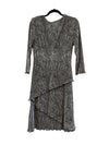 Connected Dress Maxi Long Black Silver