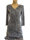 Connected Dress Maxi Long Black Silver
