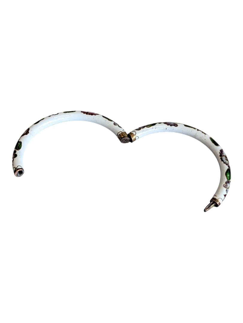 Vintage Cloisonné Clamper Bracelet