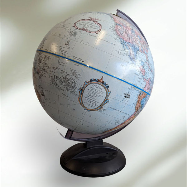 Vintage Globe on Black Stand Scanglobe