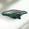 Vintage Art Glass Green Candy Dish