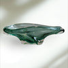 Vintage Art Glass Green Candy Dish