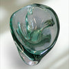Vintage Art Glass Green Candy Dish