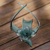 Vintage Art Glass Vase with Controlled Bubbles