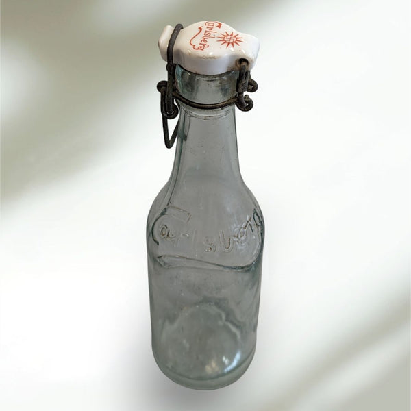 Vintage 1930s Carlsberg Small Glass Beer Bottle